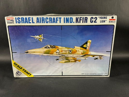 Scale Craft ESCI Model Kit SC-4007 1:48 Scale Israel Aircraft Ind. KFIR C2 "Young Lion"