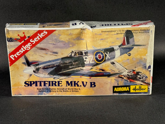 Aurora Heller Model Kit 6605 1:72 Scale Spitfire Mk. V B