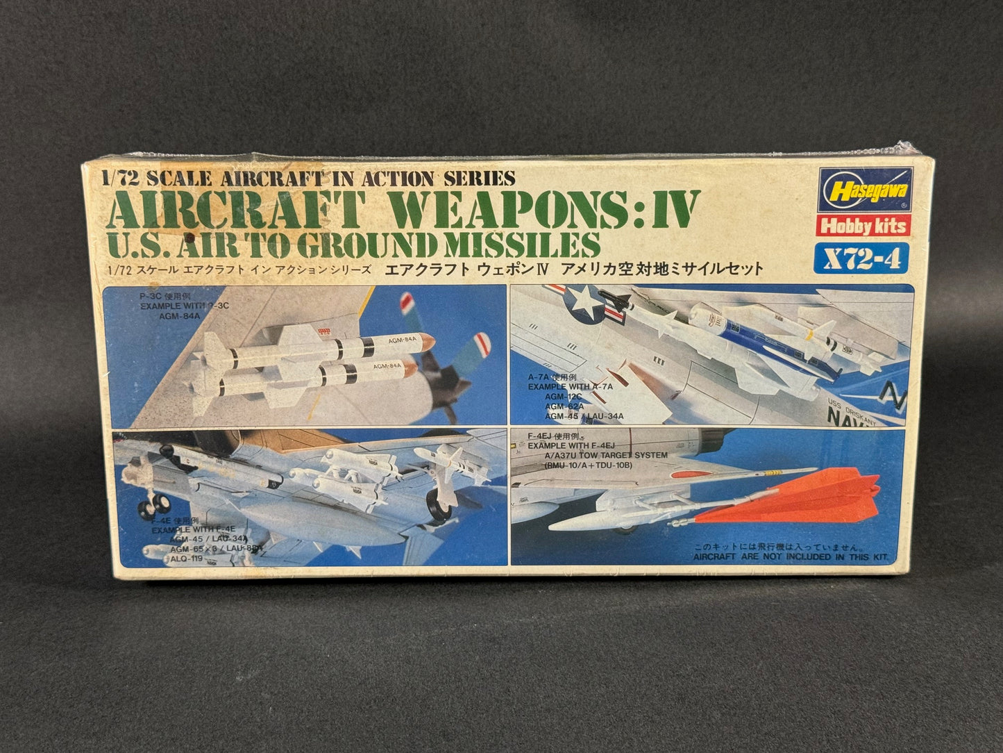 Hasegawa Model Kit X72-4 1:72 Scale Aircraft Weapons: IV US Air to Ground Missiles