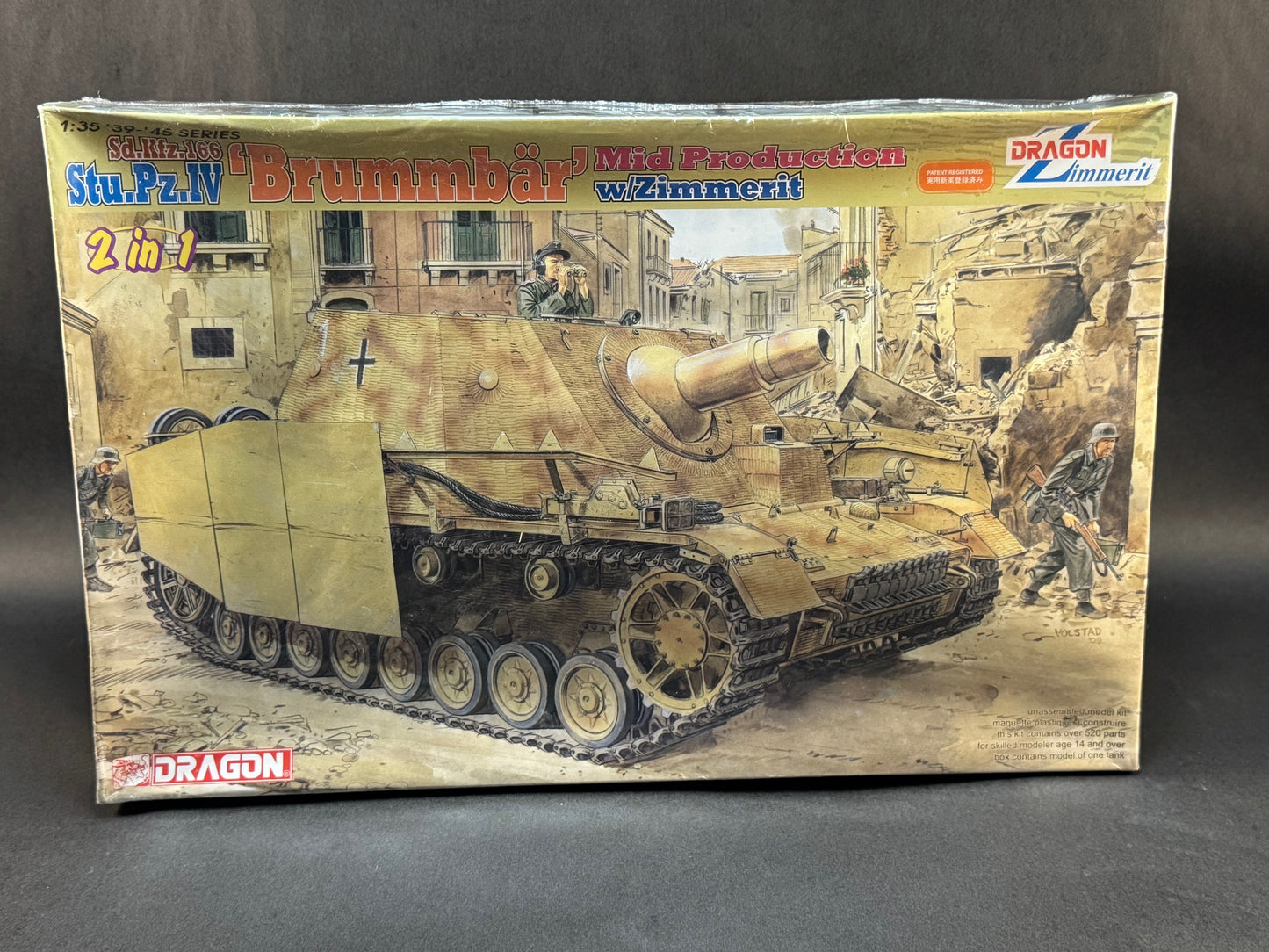 2009 Dragon Models Kit 6500 1:35 Scale Brummbar Mid Production w/Zimmerit