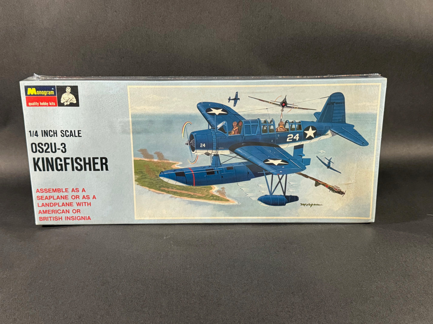 Monogram Model Kit PA135 1/4" Scale OS2U-3 Kingfisher