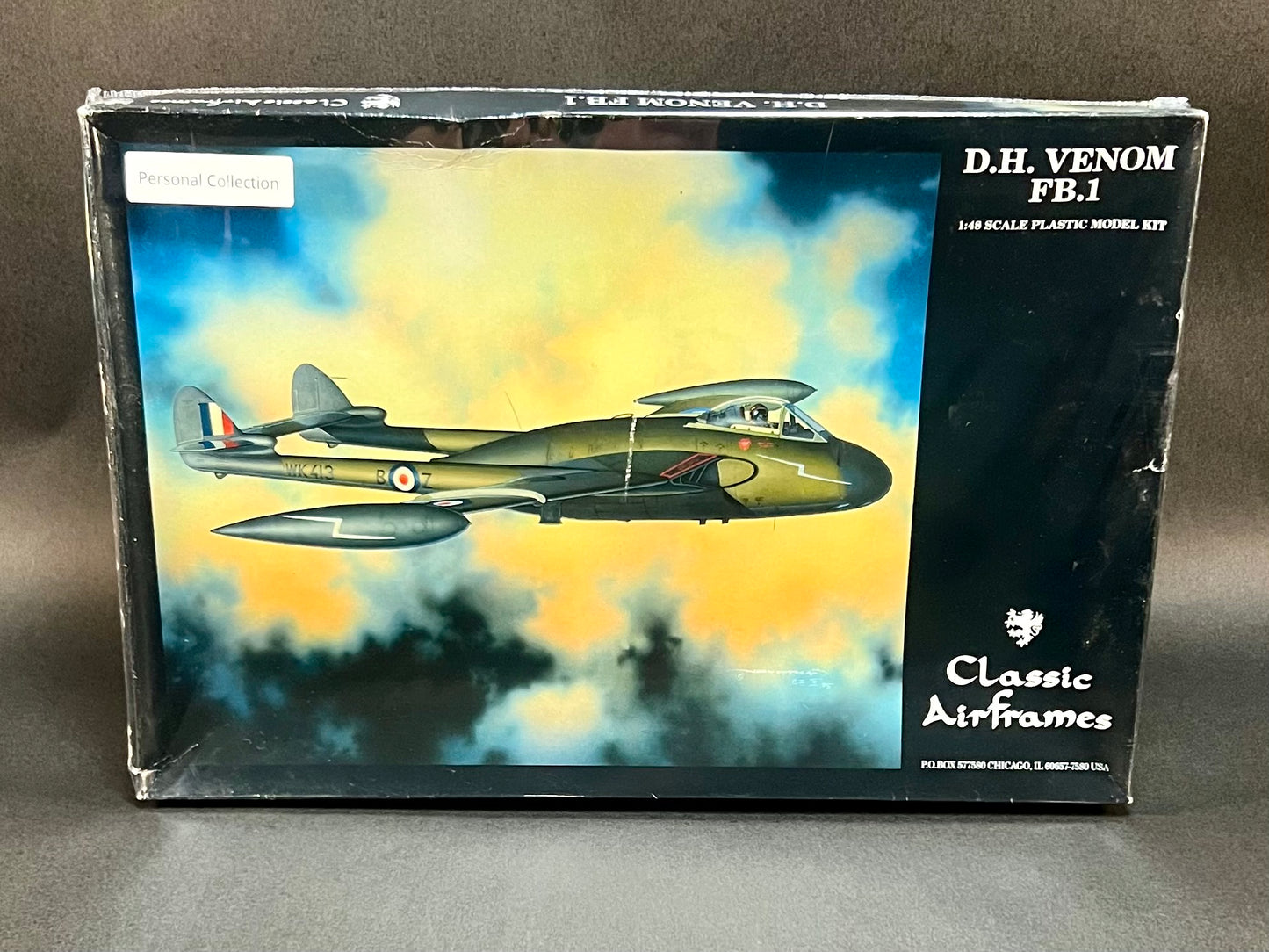 Classic Airframes Model Kit 4109 1:48 Scale D.H. Venom FB.1