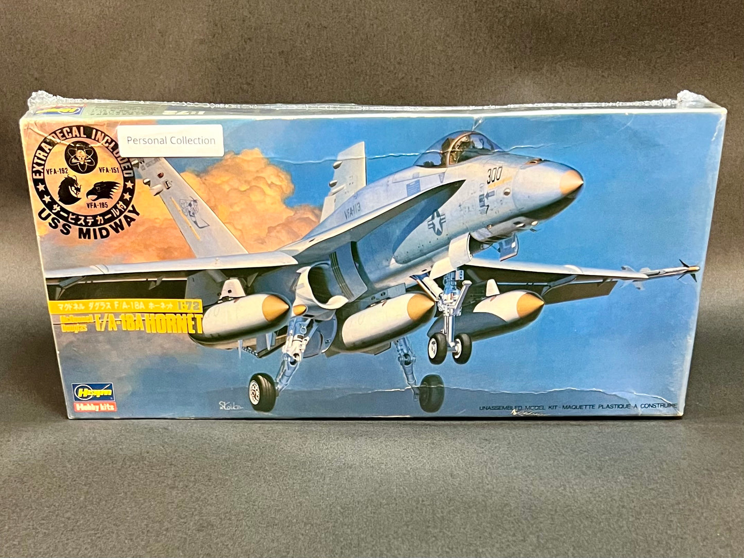 Hasegawa Model Kit 810 1:72 Scale McDonnell Douglas F/A-18A Hornet