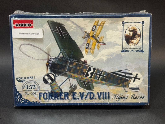 2000 Roden Model Kit 004 1:72 Scale Fokker E. V/D. VIII Flying Razor