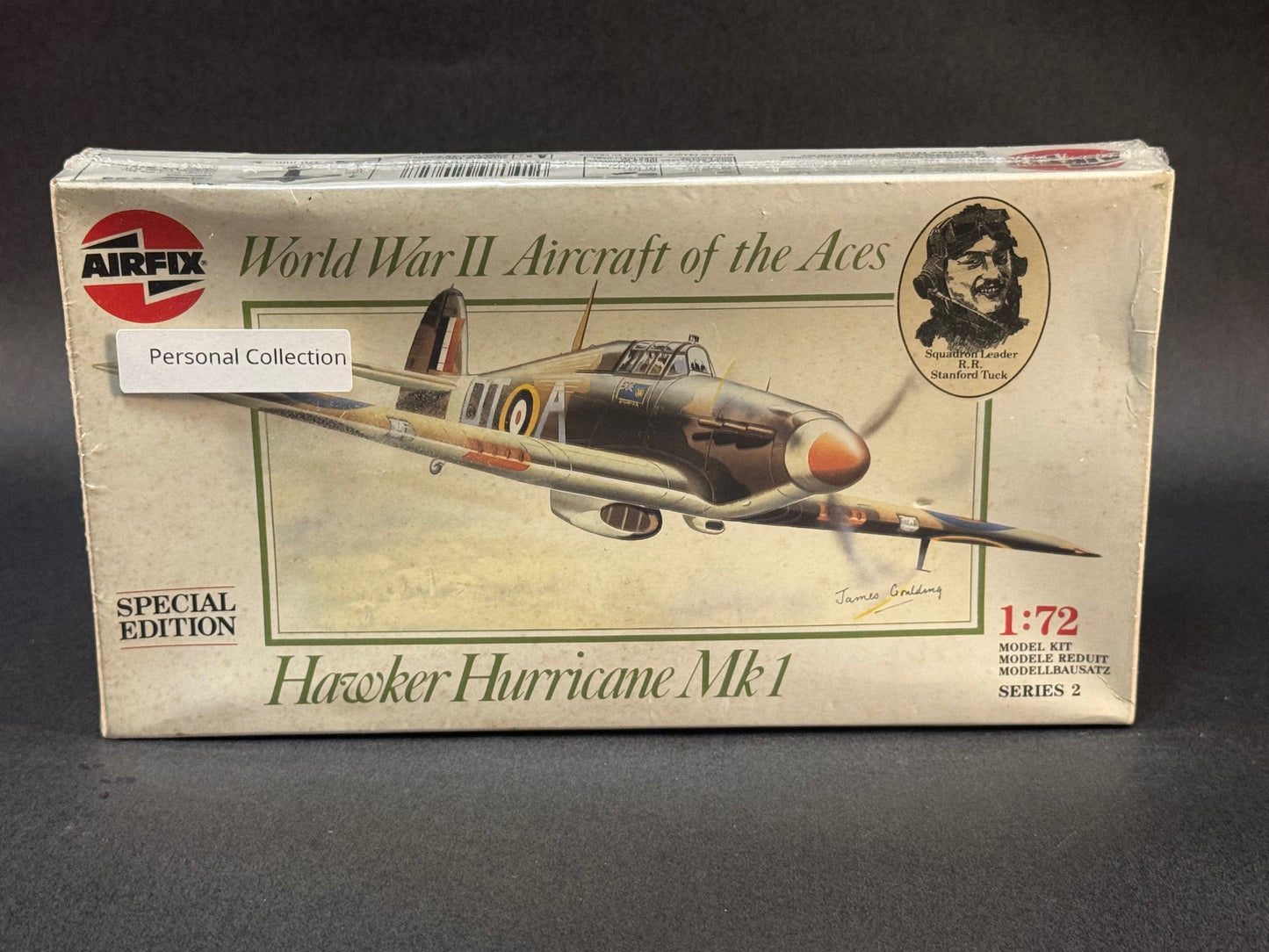 1988 Airfix Model Kit 02082 1:72 Scale WWII Aircraft of The Aces Hawker Hurricane Mk.I