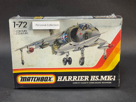 1982 Matchbox Model Kit PK-16 1:72 Scale Harrier HS.MK-1