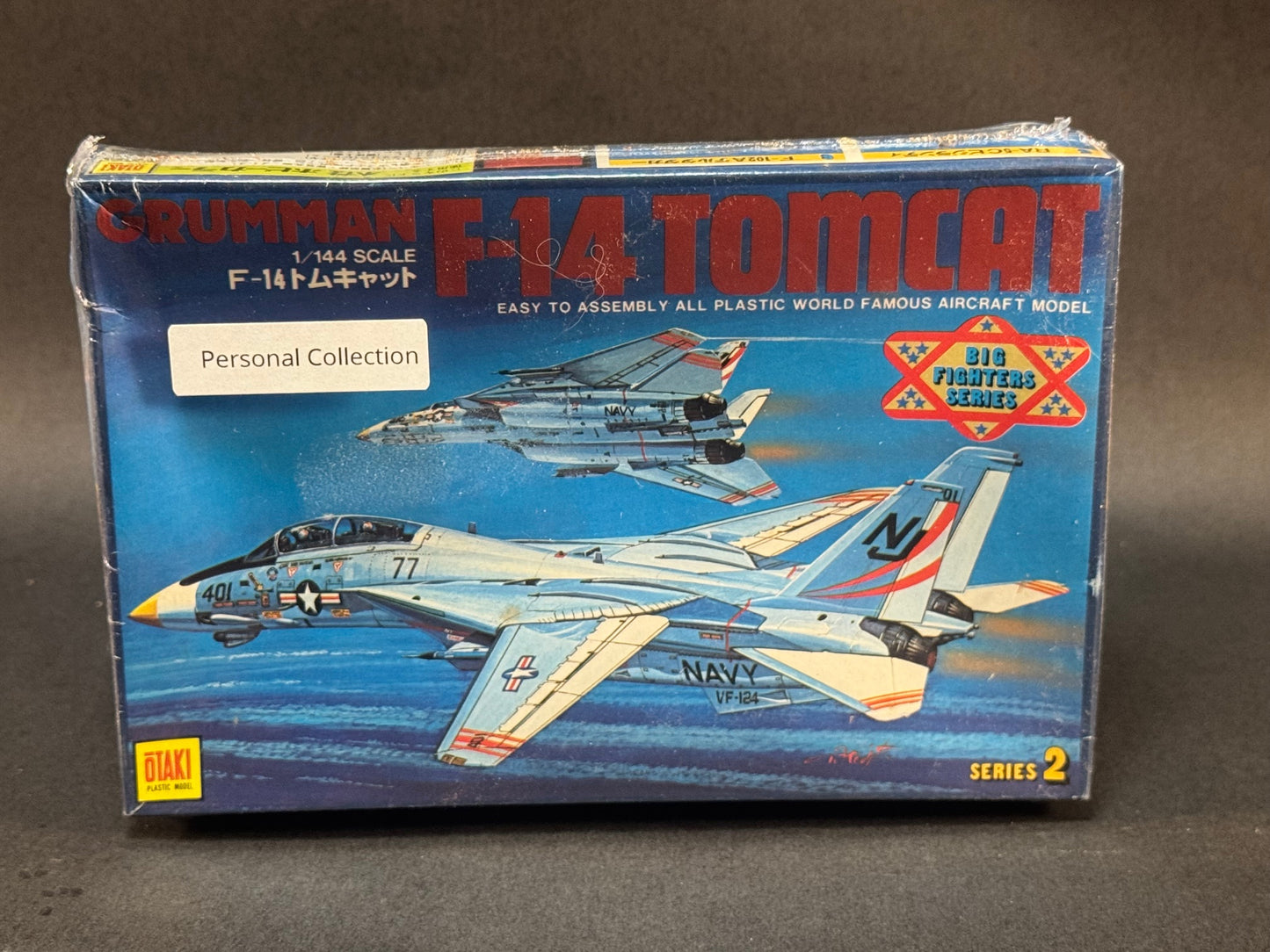 1983 Otaki Model Kit OF 2-19-150 1:144 Scale Grumman F-14 Tomcat