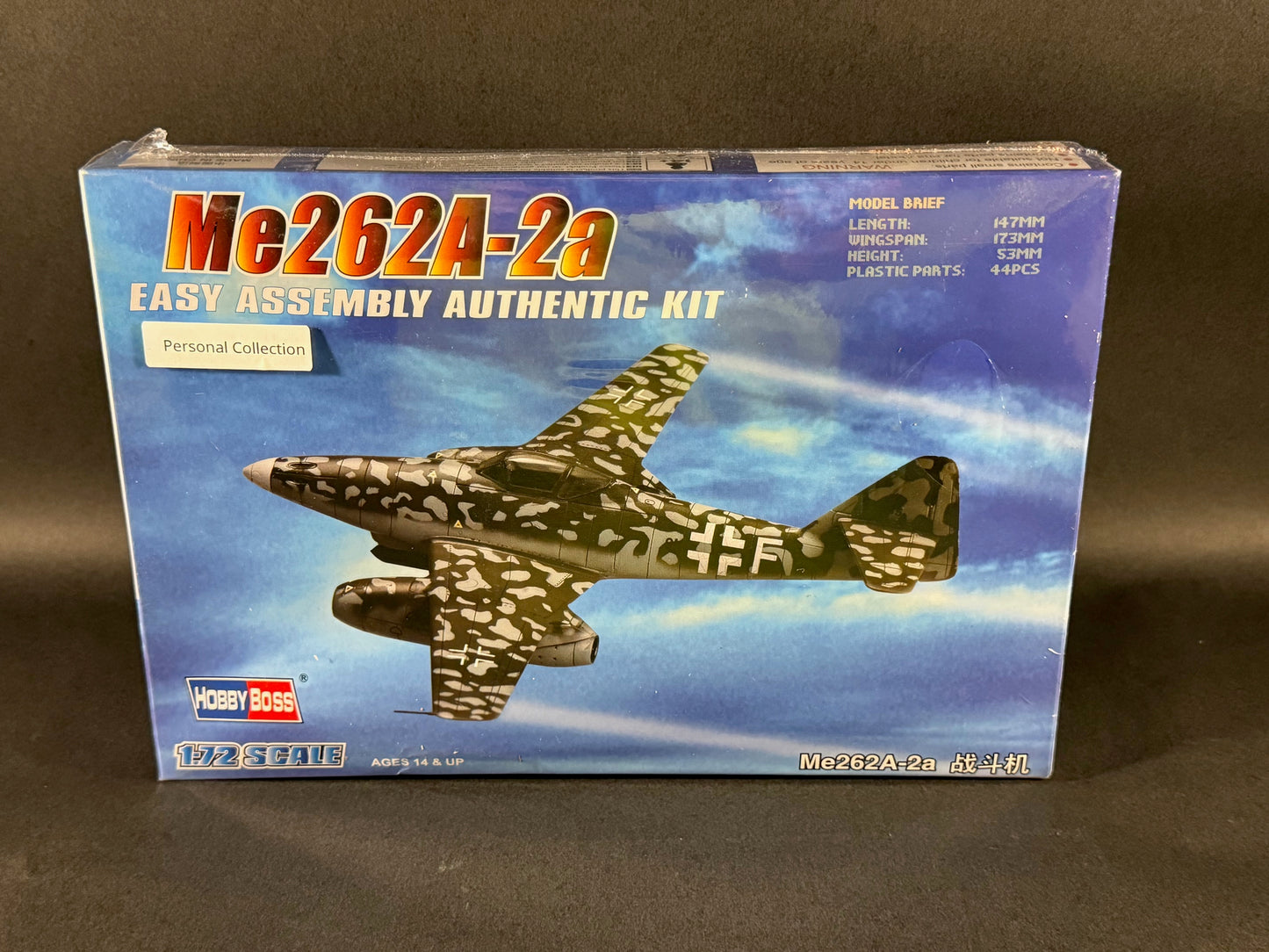 Hobby Boss Model Kit 80248 1:72 Scale Me262A-2a