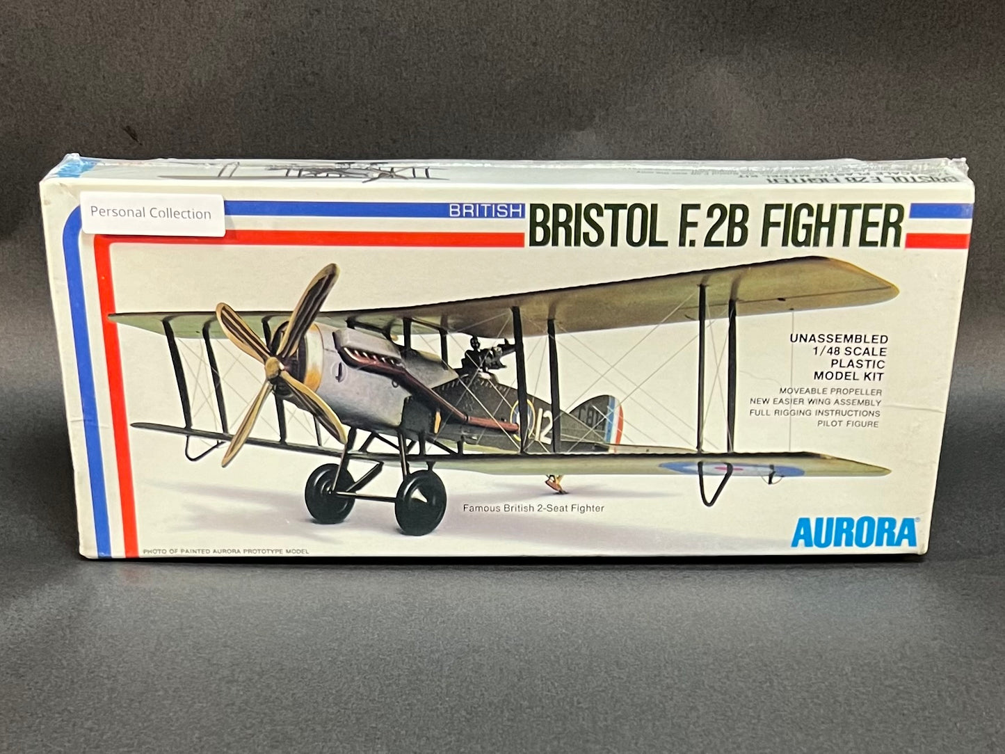 1976 Aurora Model Kit 776 1:48 Scale British Bristol F.2B Fighter