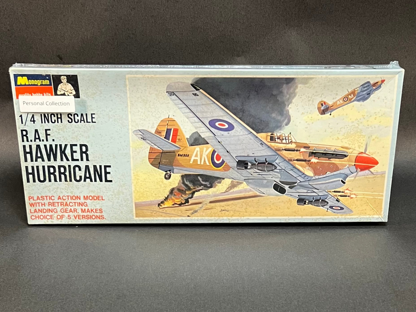 Monogram Model Kit PA90 1/4" Scale RAF Hawker Hurricane