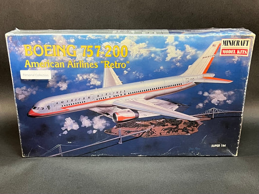 MiniCraft Model Kit 14463 1:144 Scale Boeing 757-200 American Airlines "Retro"