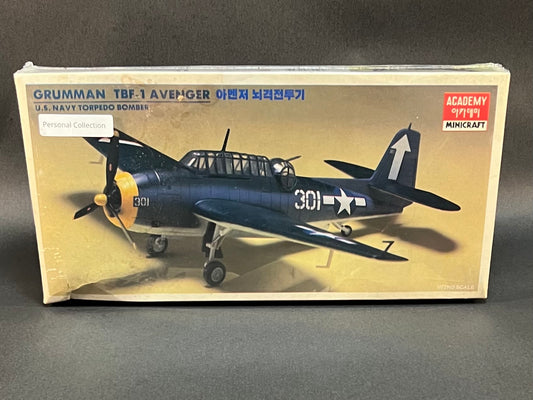 Academy MiniCraft Model Kit 1651 1:72 Scale Grumman TBF-1 Avenger