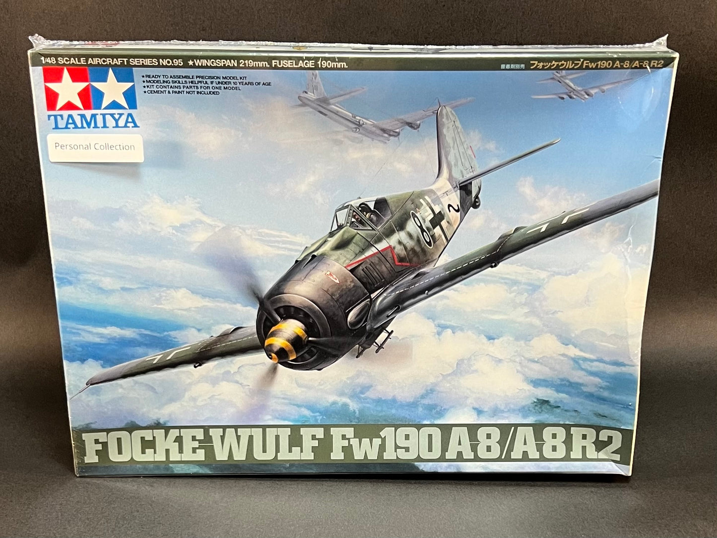 Tamiya Model Kit 61095 1:48 Scale Focke Wulf Fw190 A8/A8R2