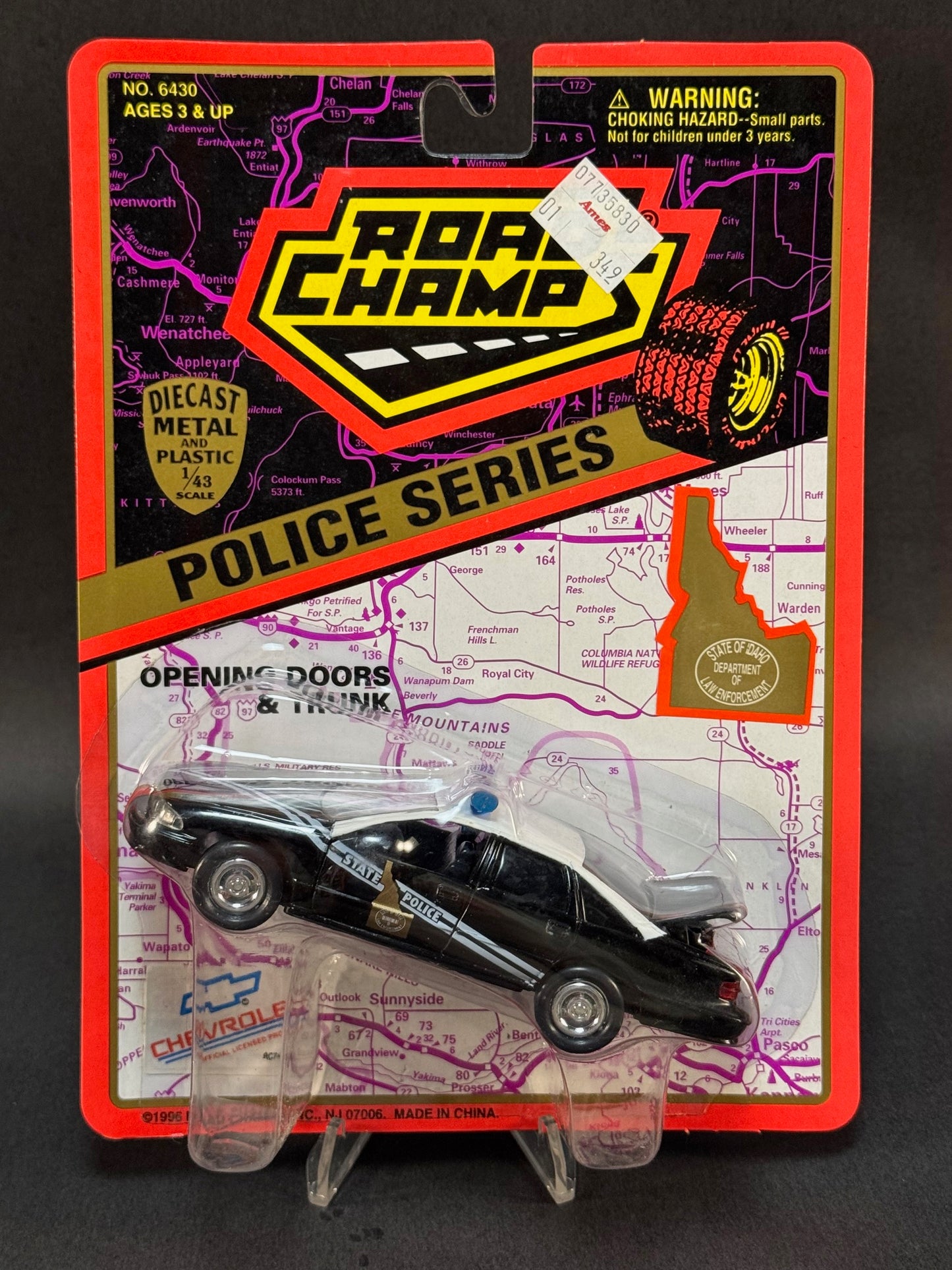 1996 Road Champs State Police Collector's Series Idaho State Police, Black and White