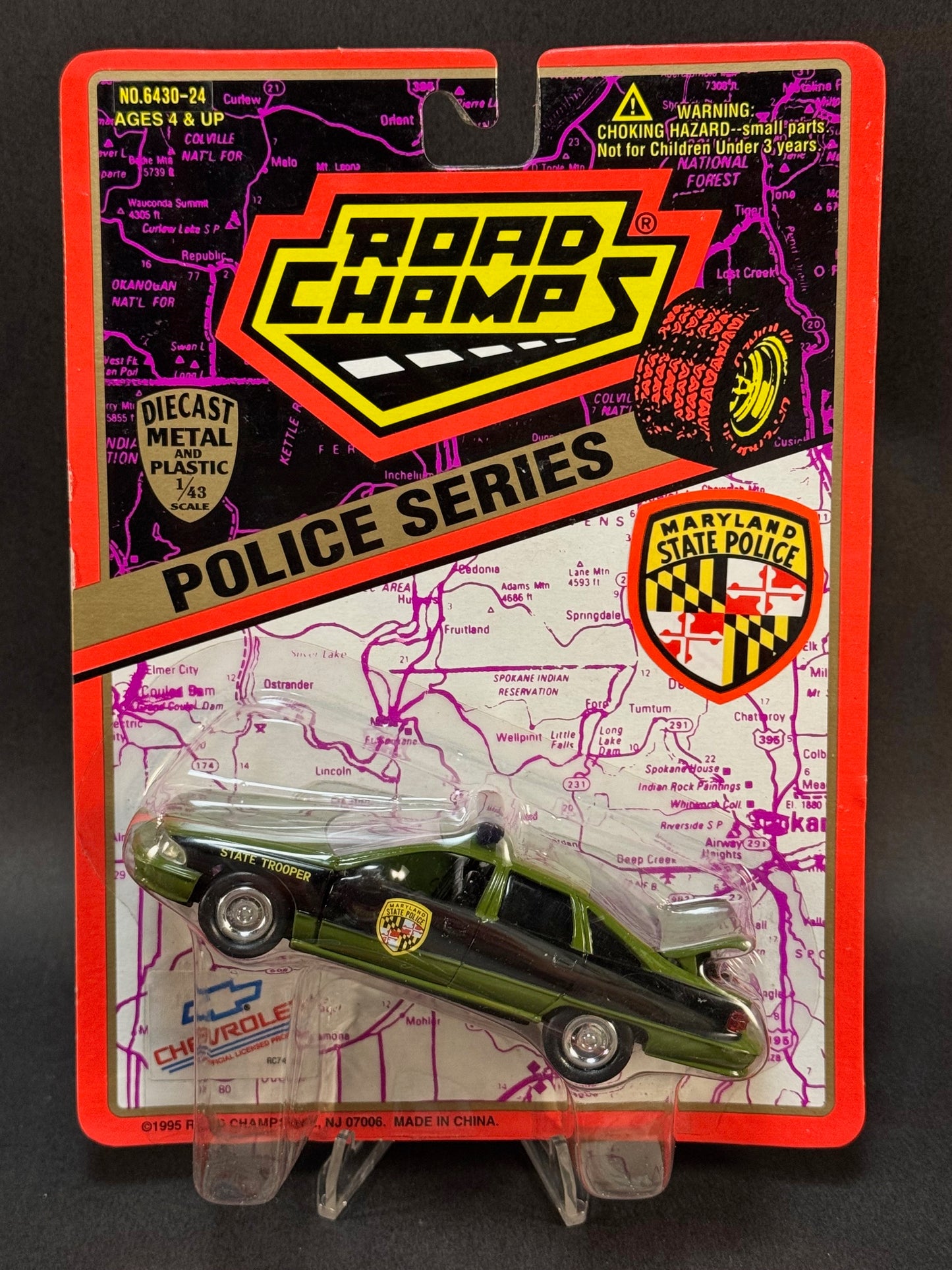 1995 Road Champs State Police Collector's Series Maryland State Police, Green and Black