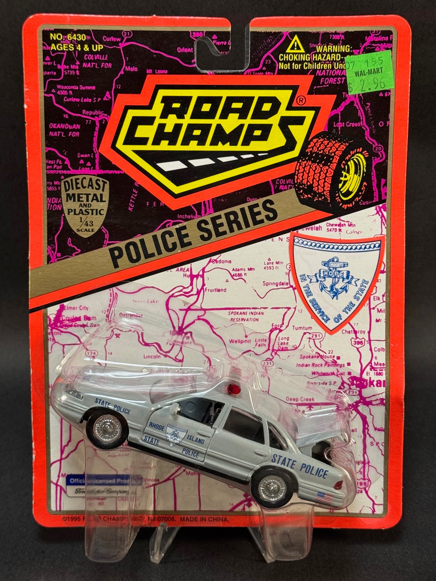 1996 Road Champs State Police Collector's Series Rhode Island State Police, Gray