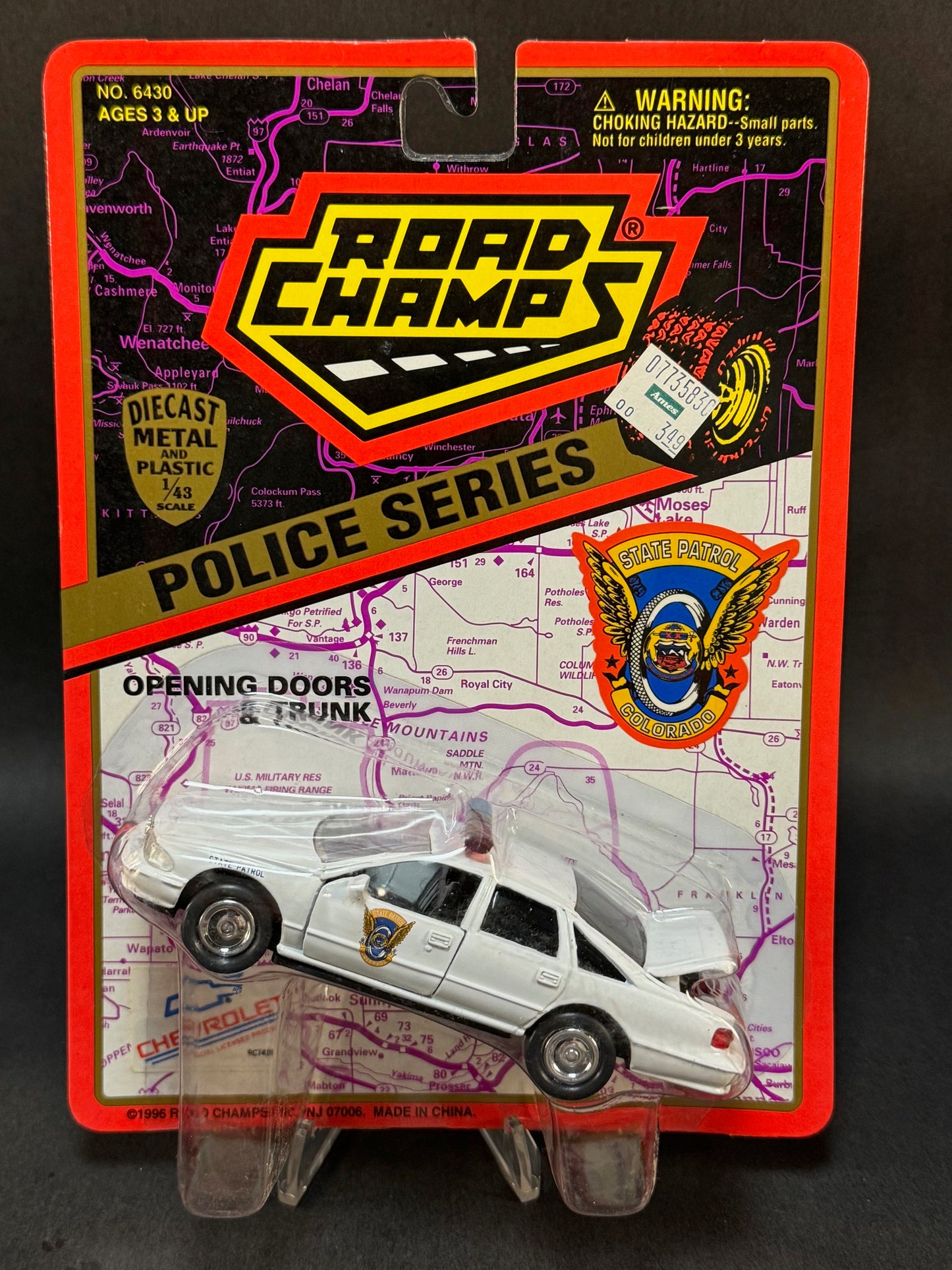 1996 Road Champs State Police Collector's Series Colorado State Patrol, White