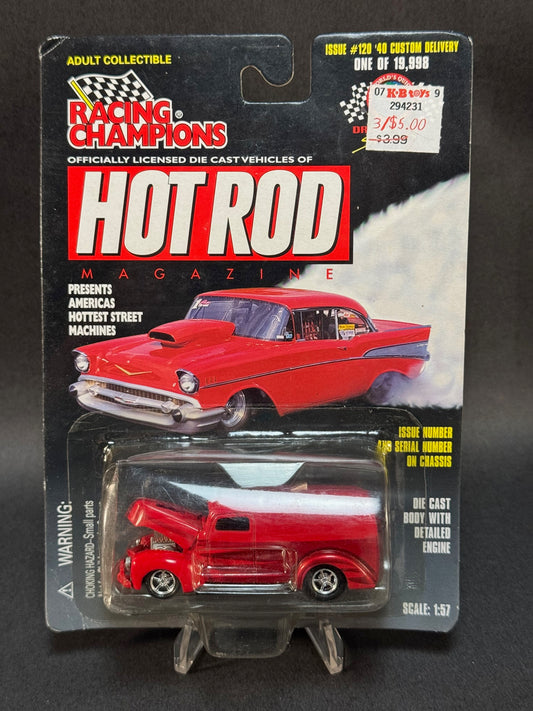 1998 Racing Champions Hot Rod Magazine Issue #120 '40 Custom Delivery, Red