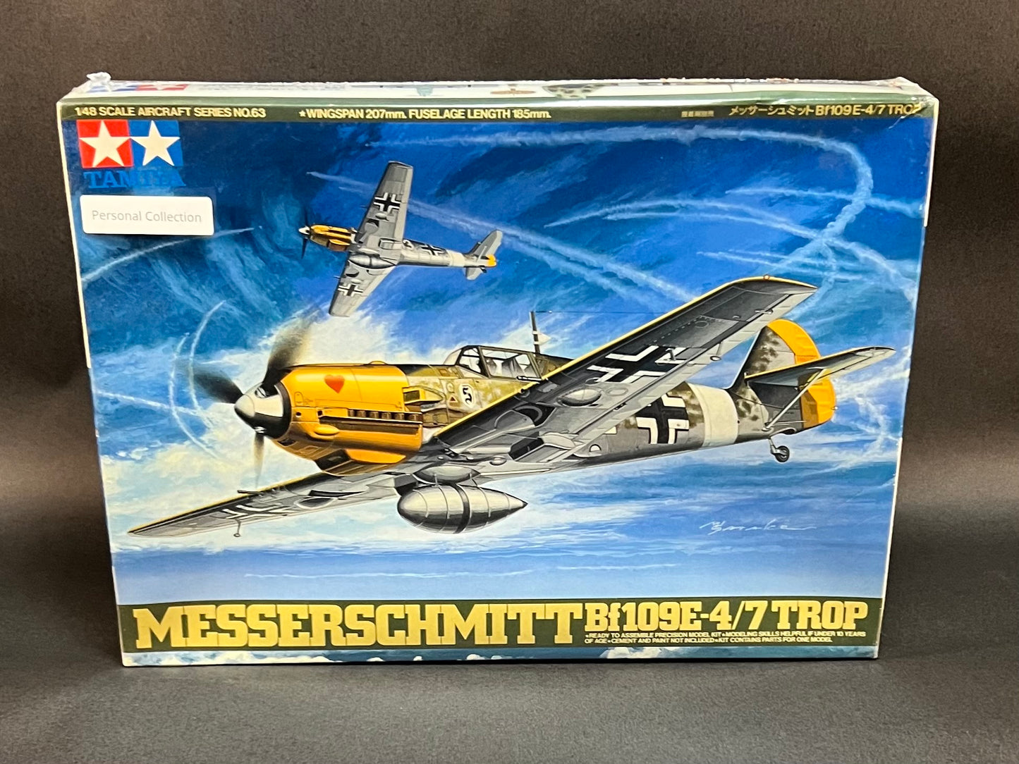 Tamiya Model Kit 61063 1:48 Scale Messerschmitt Bf109E-4/7 Trop