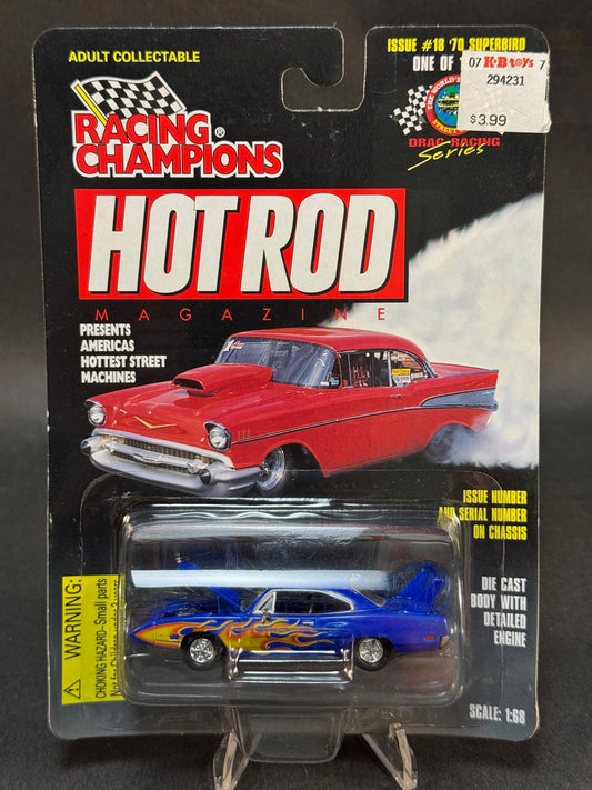 1997 Racing Champions Hot Rod Magazine Issue #18 '70 Superbird, Blue