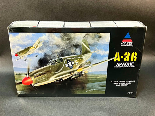 Accurate Miniatures Model Kit 3401 1:48 Scale A-36 Apache *2 Full Kits Inside