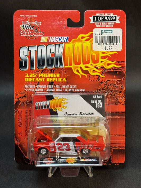 1999 Racing Champions NASCAR Stock Rods #183 '65 Ford Jimmy Spencer