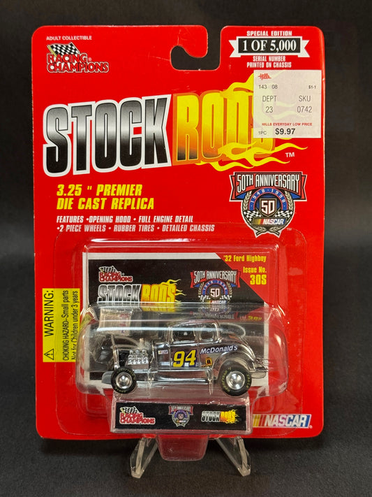 1998 Racing Champions NASCAR Stock Rods #30S '32 Ford Highboy, Chrome