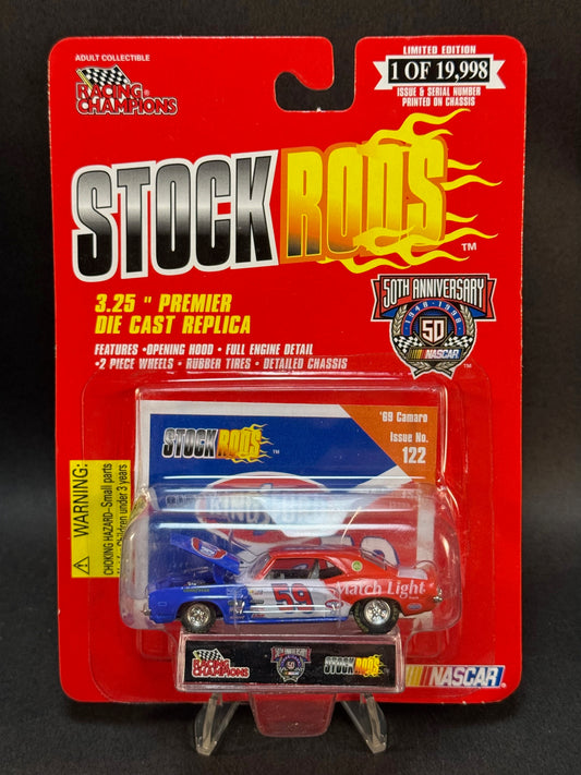 1998 Racing Champions NASCAR Stock Rods #122 '68 Camaro, Red White and Blue