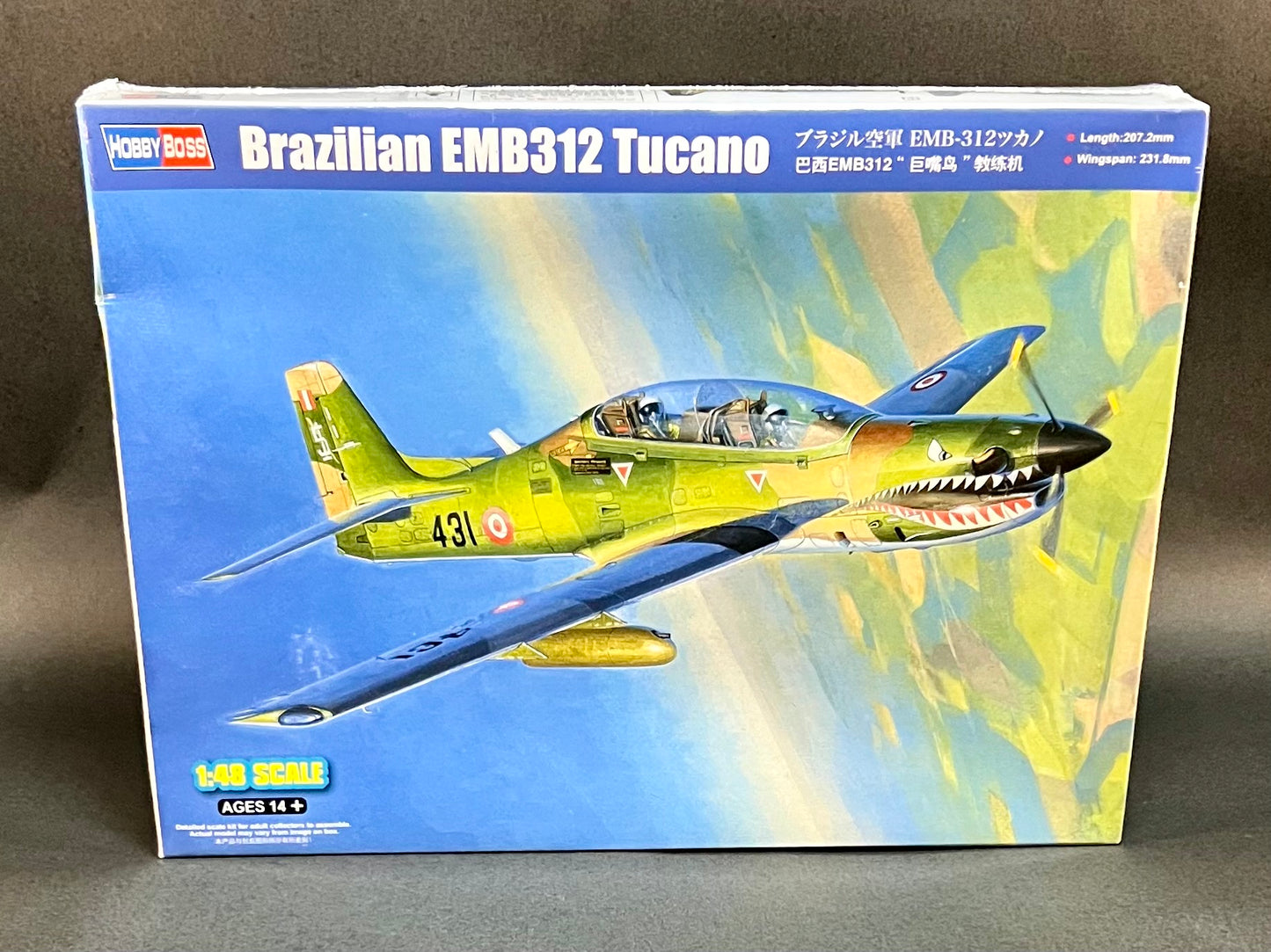 Hobby Boss Model Kit 81763 1:48 Scale Brazilian EMB312 Tucano