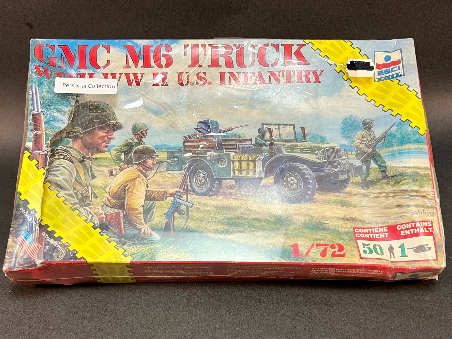 ESCI ERTL Model Kit 8610 1:72 Scale GMC M6 Truck with WWII US Infantry