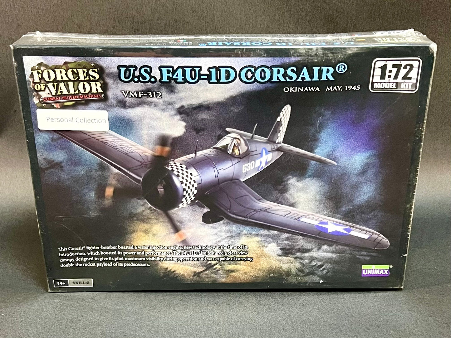 Unimax Model Kit 87006 1:72 Scale US F4U-1D Corsair