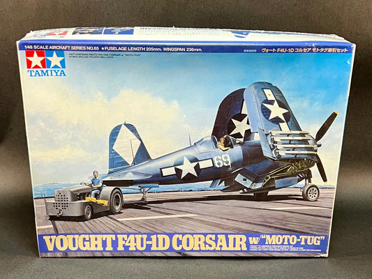 Tamiya Model Kit 61085 1:48 Scale Vought F4U-1D Corsair w/"Moto-Tug"