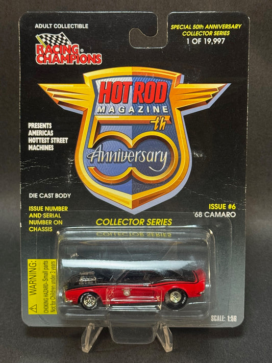 1997 Racing Champions Hot Rod Magazine 50th Anniversary Issue 6 '68 Camaro, Red and Black