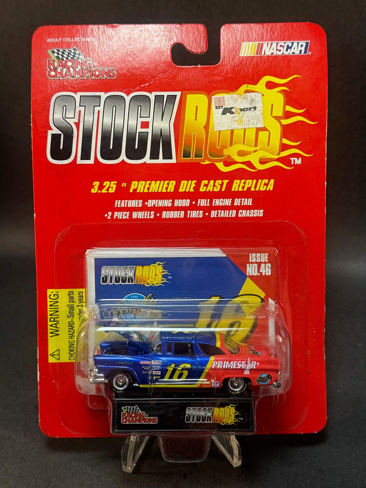 1997 Racing Champions NASCAR Stock Rods #46 Ted Musgrave Primestar 16, Blue and Red