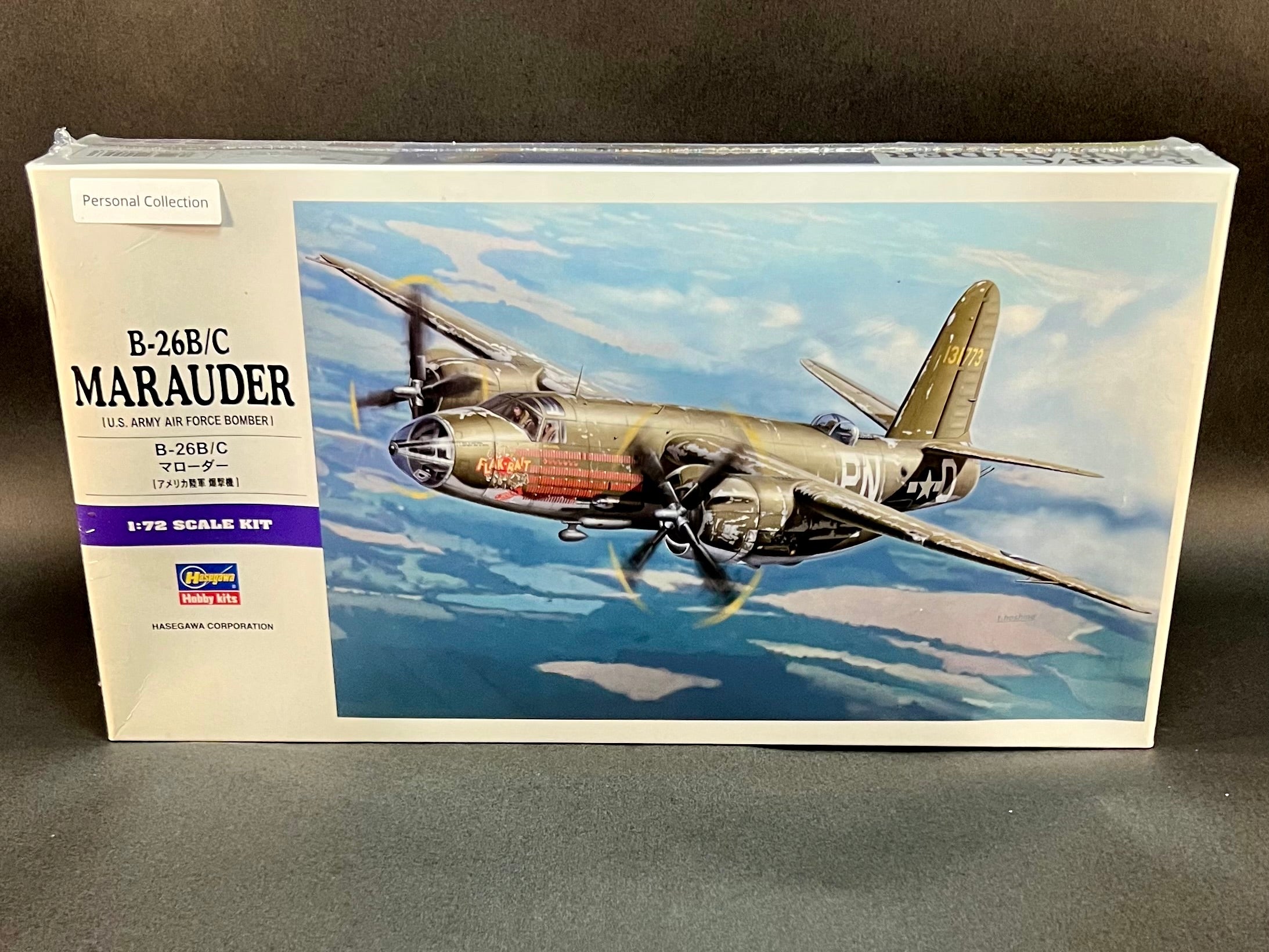 Hasegawa Model Kit E26 1:72 Scale B-26B/C Marauder – Plutoniumgarage