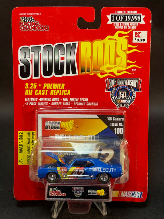 1998 Racing Champions NASCAR Stock Rods #100 '69 Camaro, Blue