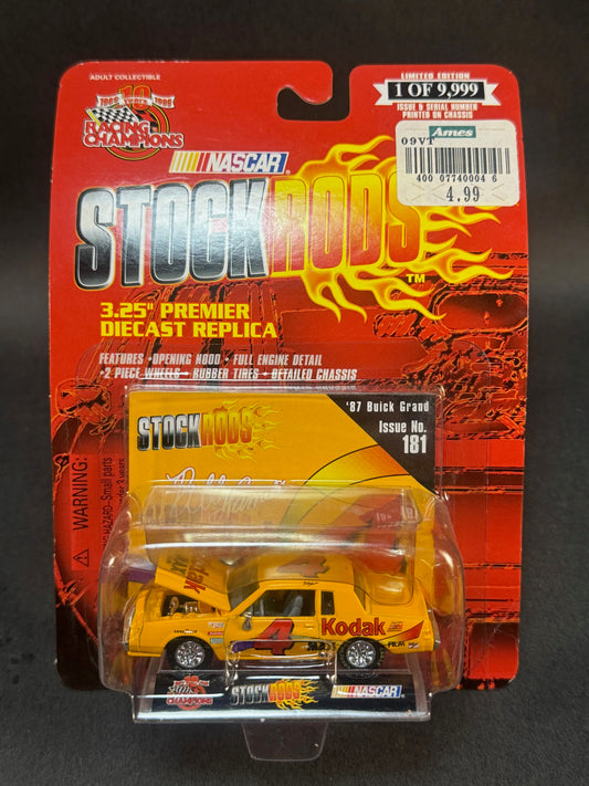 1999 Racing Champions NASCAR Stock Rods #181 '87 Buick Grand, Yellow