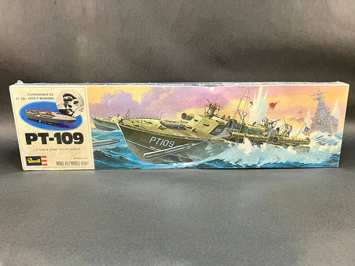 1977 Revell Model Kit H-310 1:72 Scale PT-109 Commanded by Lt. John F. Kennedy