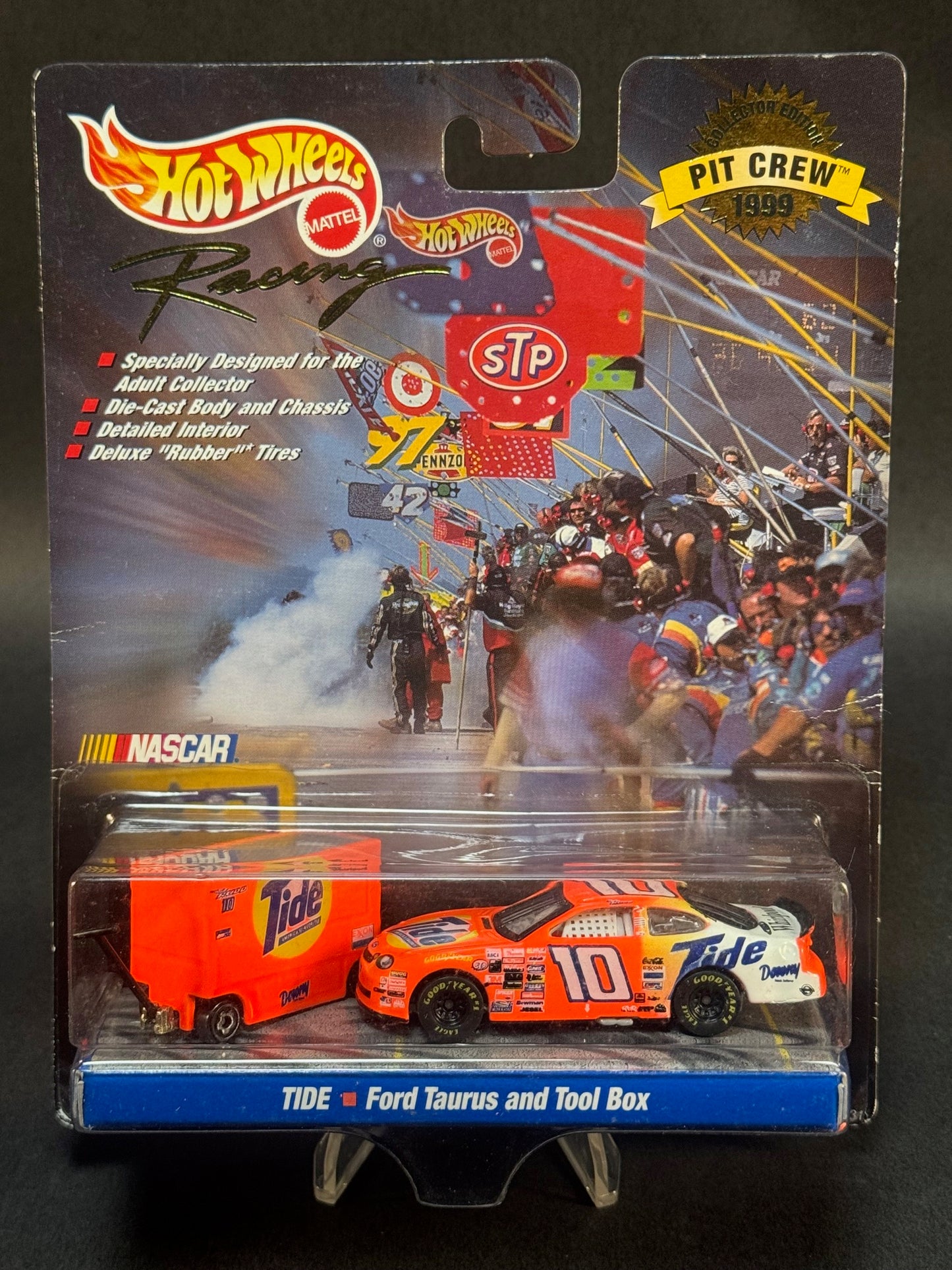 1998 Hot Wheels Pit Crew 1999 Limited Edition Series Tide #10, Orange and White