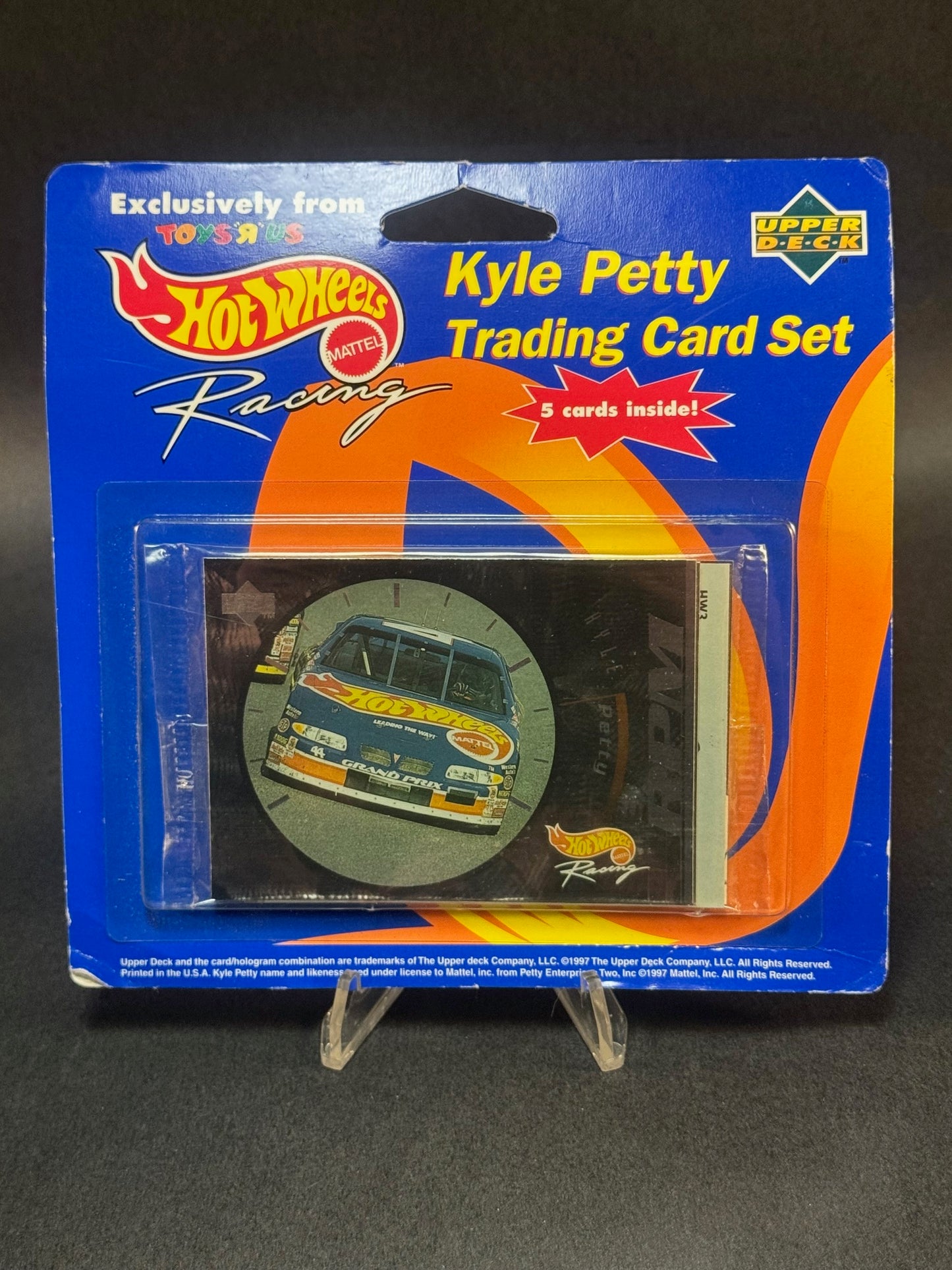 1997 Hot Wheels Racing Upper Deck Toys R Us Exclusive Kyle Petty Trading Card Set