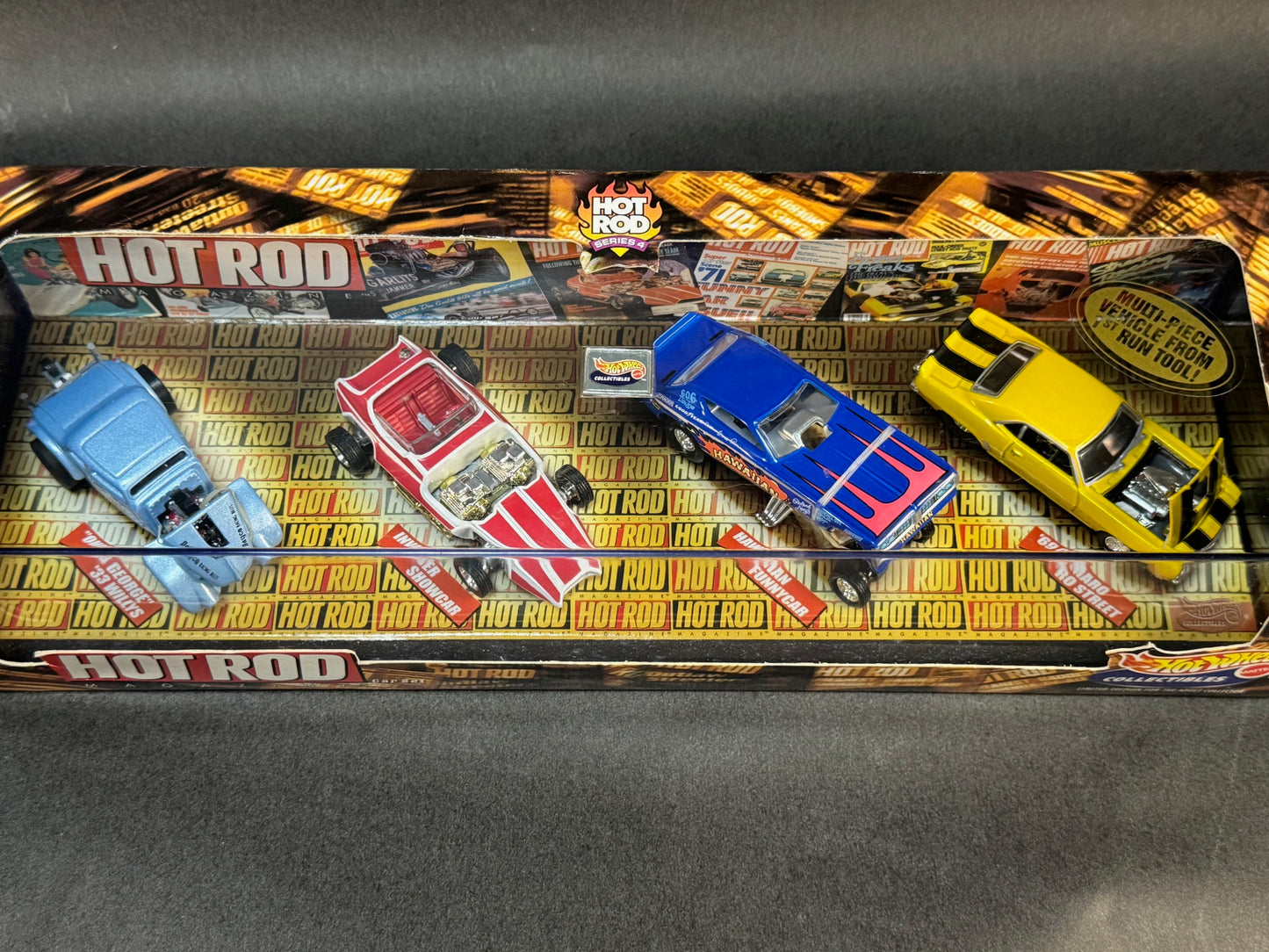 1999 Hot Wheels Collectibles Hot Rod Magazine 4 Car Set