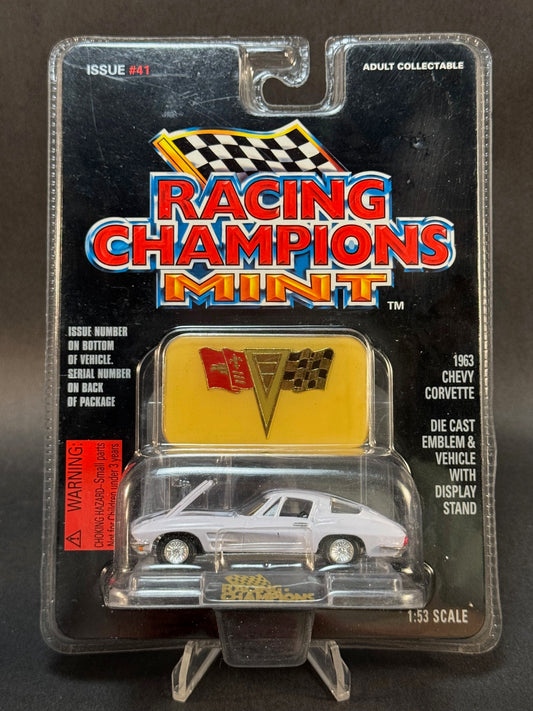 1996 Racing Champions MINT Edition Issue #41 1963 Chevy Corvette, White