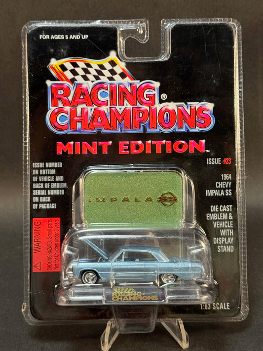 1996 Racing Champions MINT Edition Issue #23 1964 Chevy Impala SS, Blue