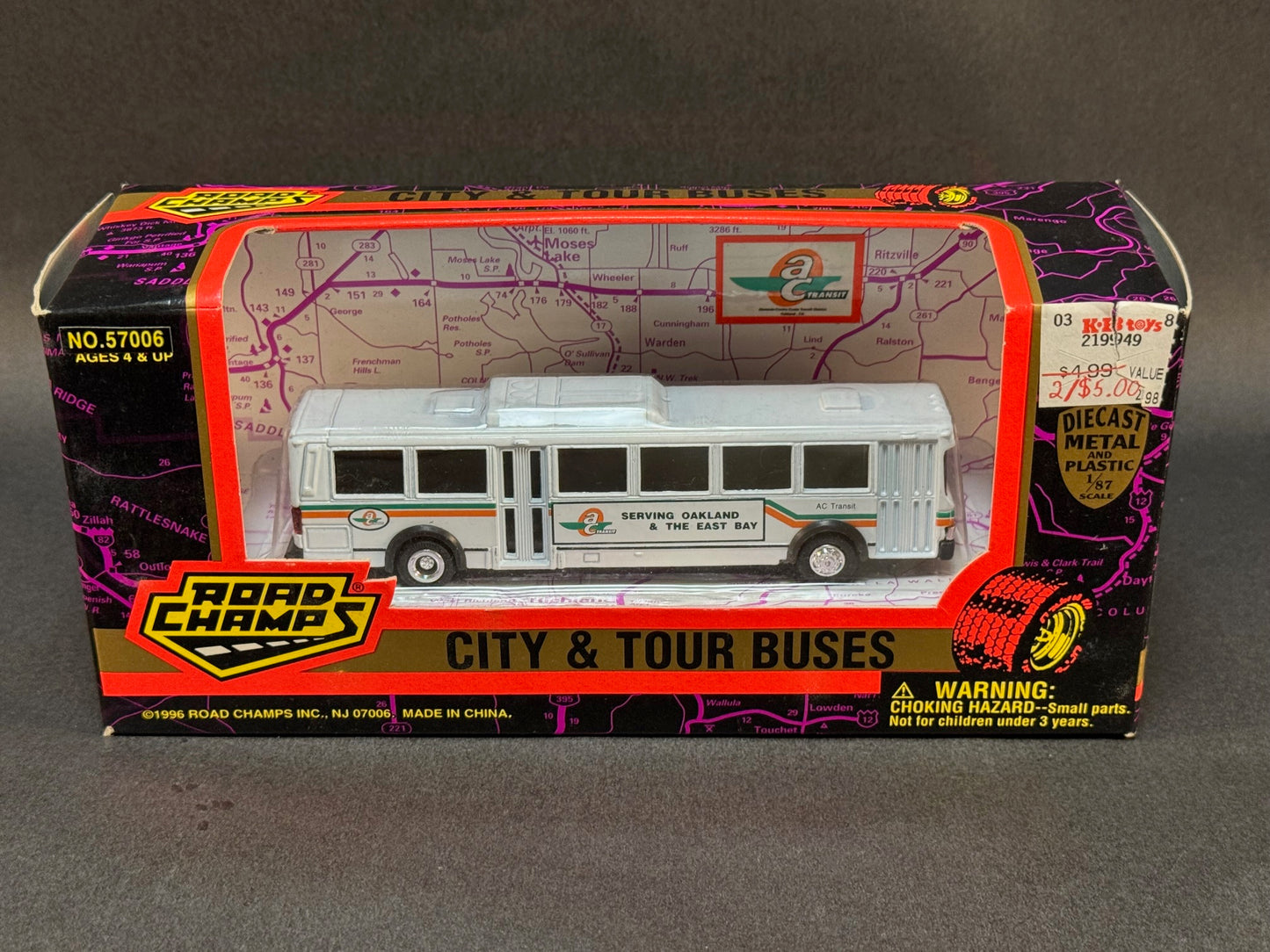 1996 Road Champs City & Tour Buses Series Oakland AC Transit, White