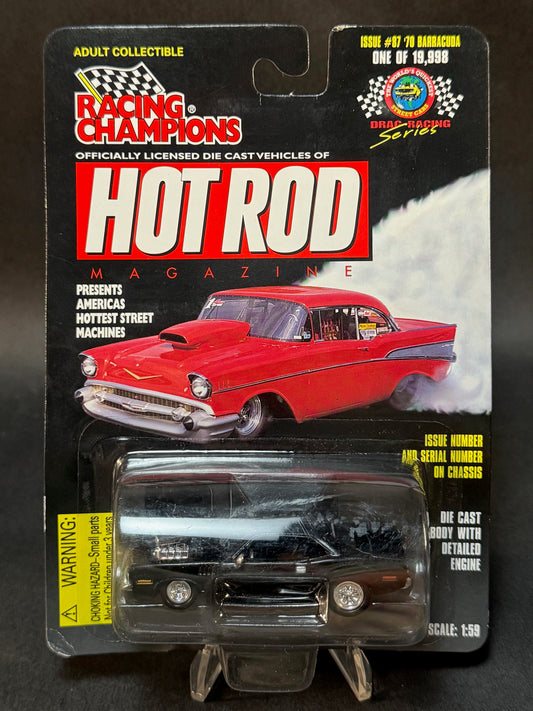 1998 Racing Champions Hot Rod Magazine Issue #87 '70 Barracuda, Black