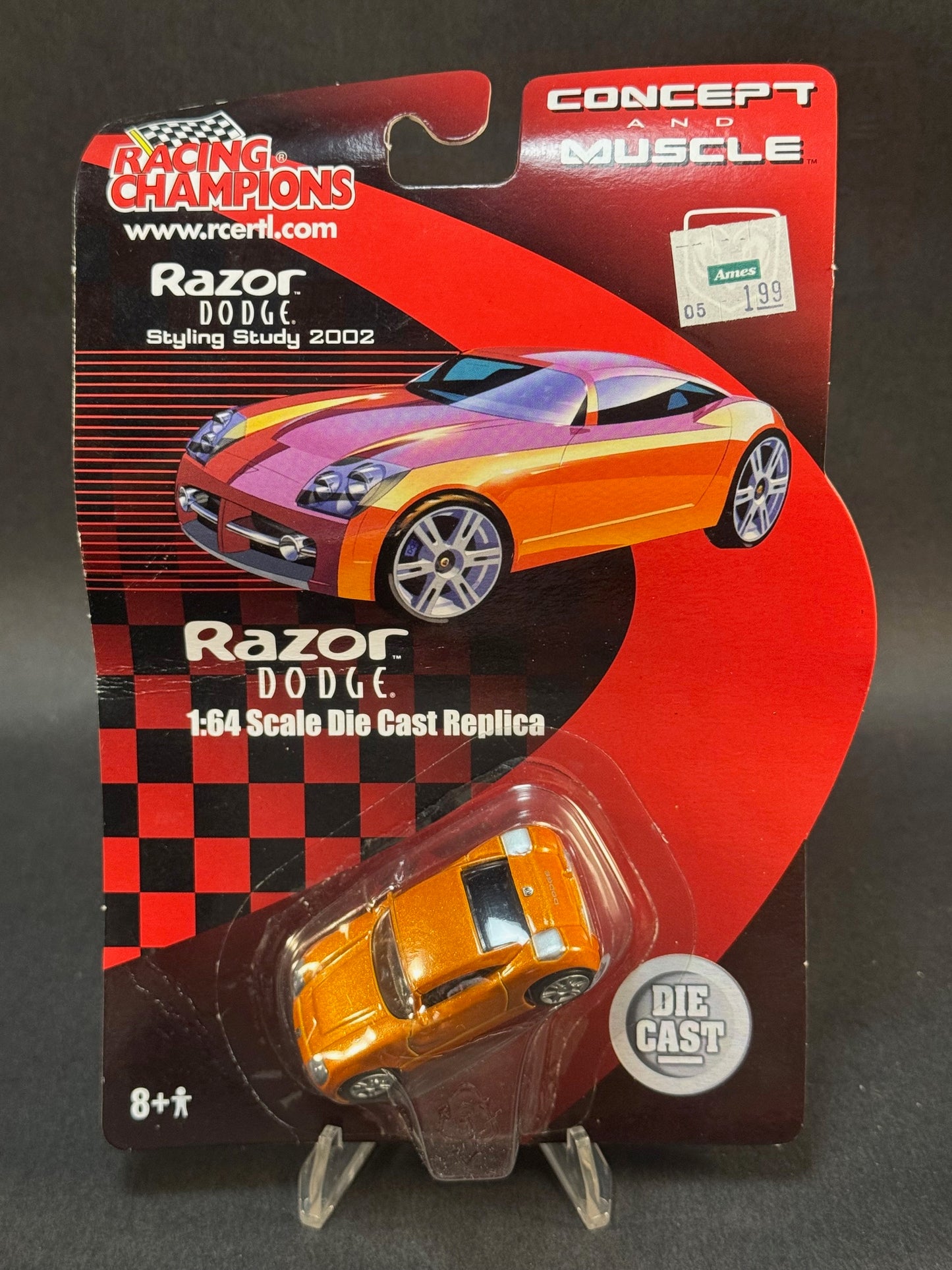 2002 Racing Champions Concept and Muscle Dodge Razor, Orange