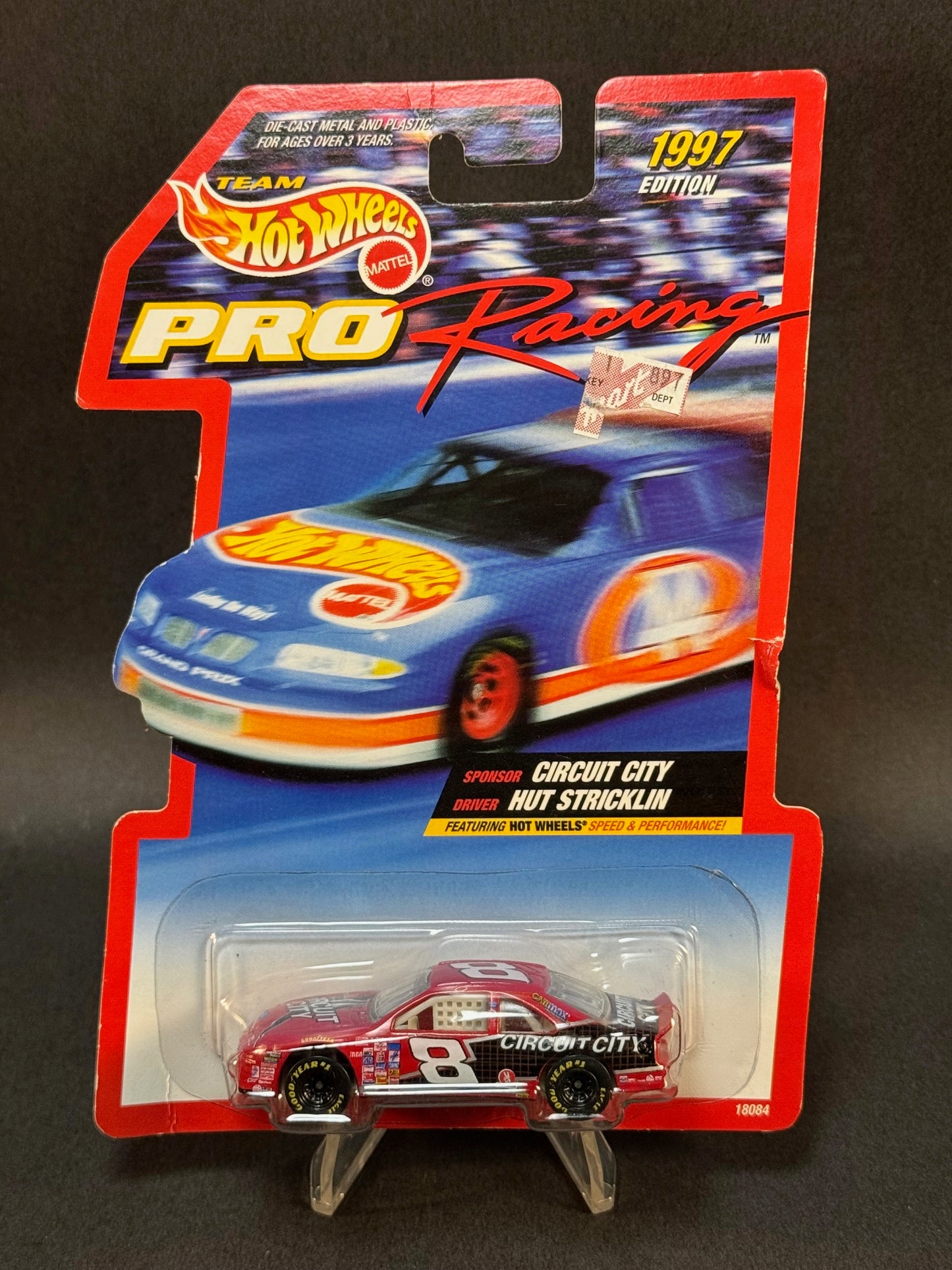 1996 Team Hot Wheels Pro Racing 1997 Edition Circuit City 8 Hut Stricklin