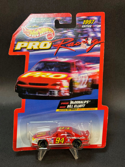 1996 Team Hot Wheels Pro Racing 1997 Edition McDonald's 94 Bill Elliott