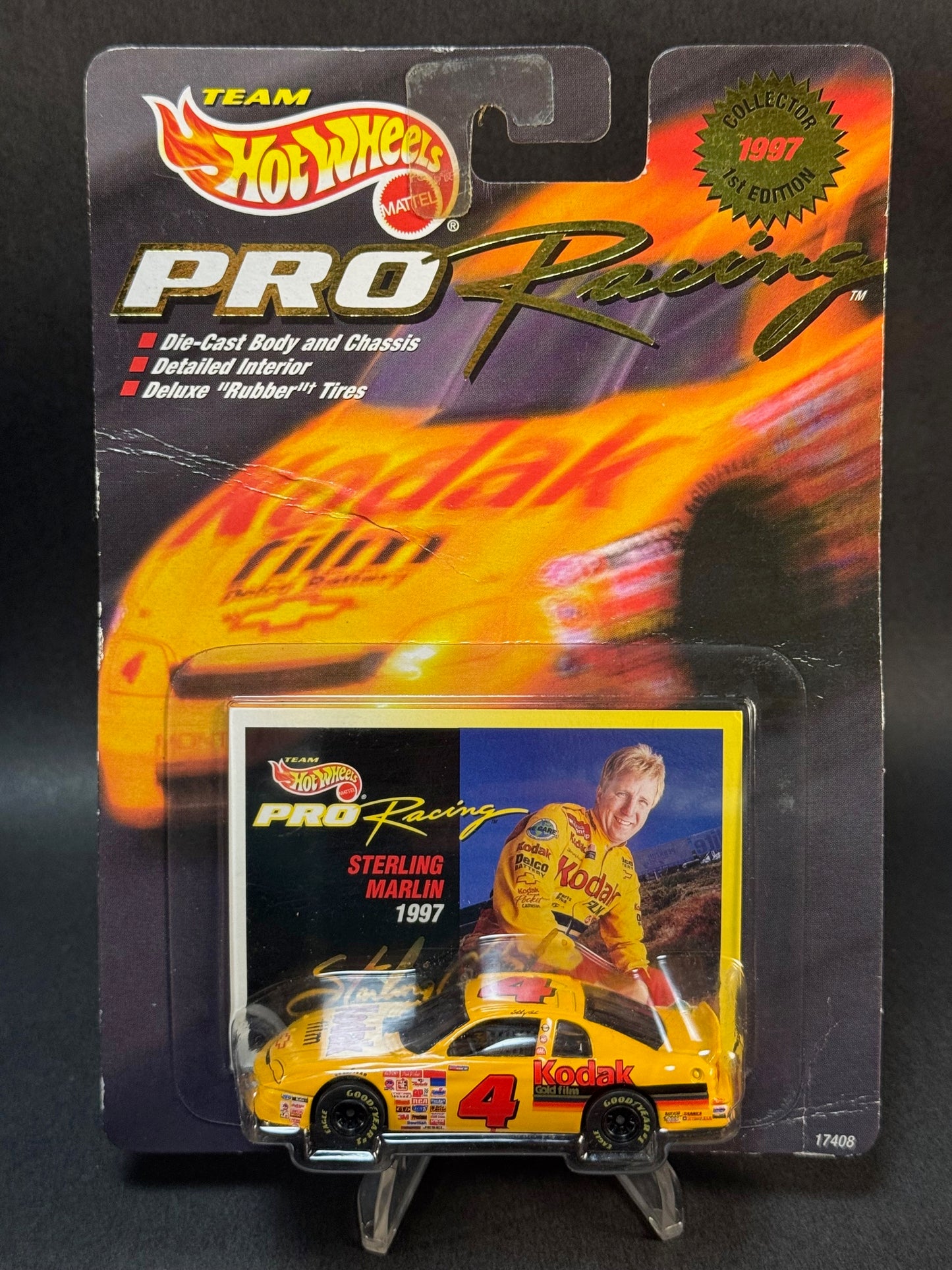 1996 Team Hot Wheels Pro Racing 1997 1st Edition Sterling Marlin