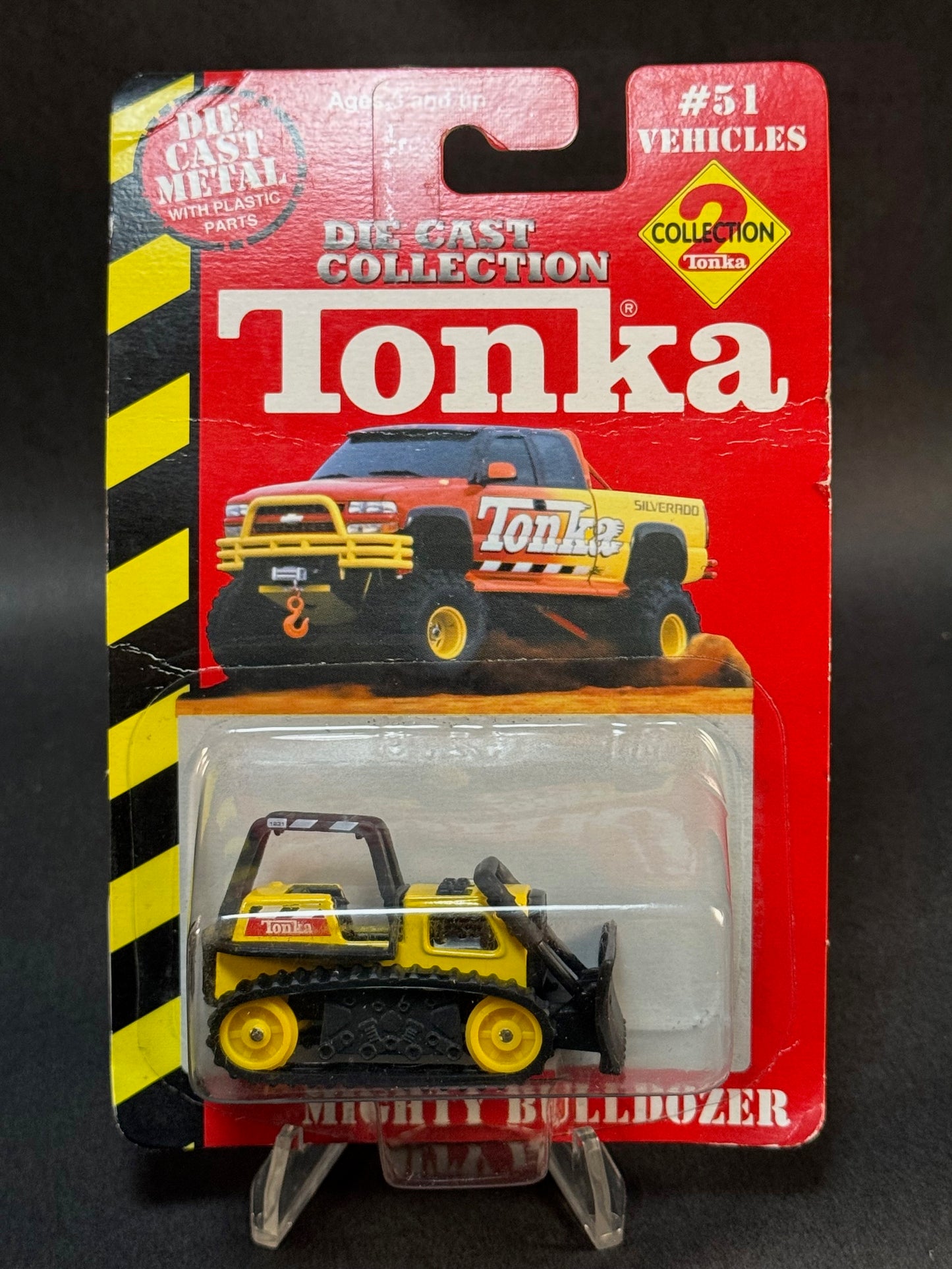 2000 Maisto Tonka Collection 2 #51 of 50 Mighty Bulldozer, Yellow